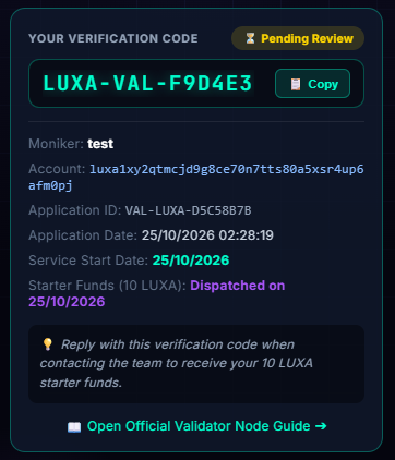 Stage 1: Pending Review Status Card in Telegram Mini-App